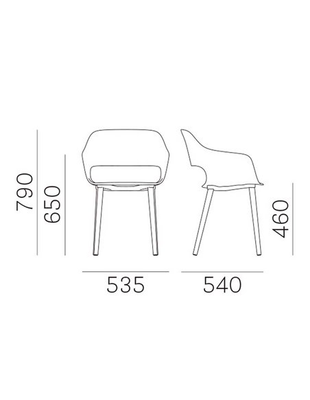 Стілець PEDRALI BABILA 2756