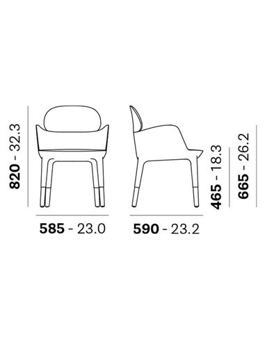 Стул PEDRALI ESTER 690
