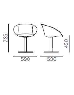 Стул PEDRALI GLISS 940/F 2