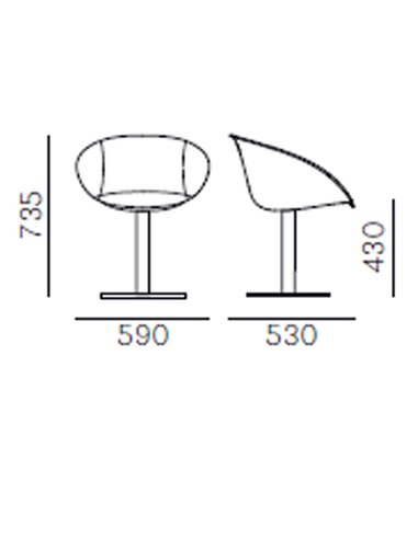 Стул PEDRALI GLISS 940/F