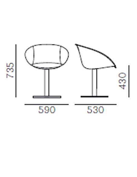 Стул PEDRALI GLISS 940/F