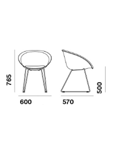Стул PEDRALI GLISS 1020