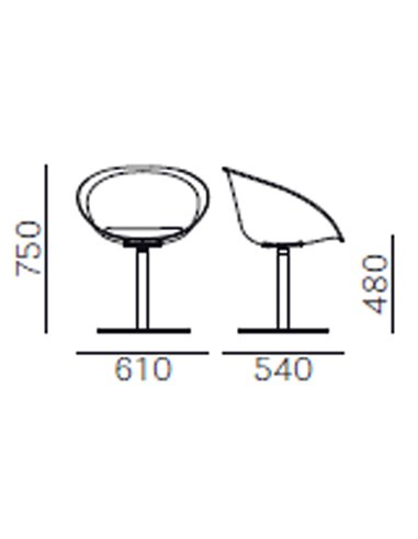 Стул PEDRALI GLISS 1040