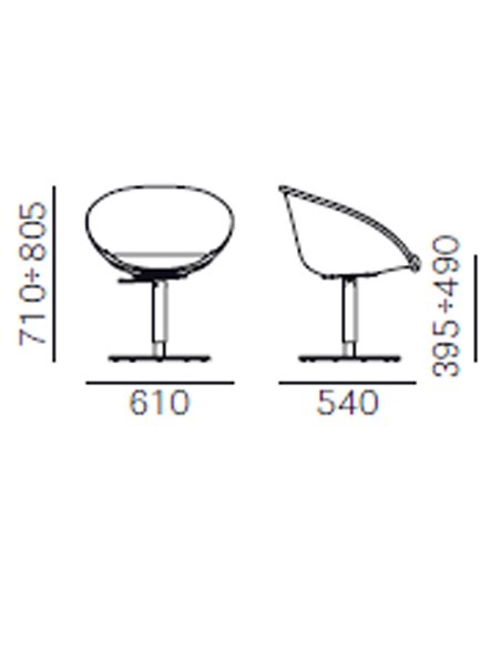 Стул PEDRALI GLISS 1050