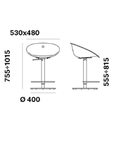 Стул барный PEDRALI GLISS 970