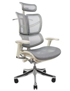 Кресло EXPERT FLY (HFYM01-G) для руководителя, ортопедическое, цвет серый