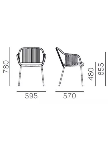 Стул PEDRALI BABILA TWIST 2795
