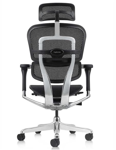 Кресло ERGOHUMAN ELITE 2 (EHE2-AB-HAM-5D-L, сетка T-168-B1 Black), эргономичное