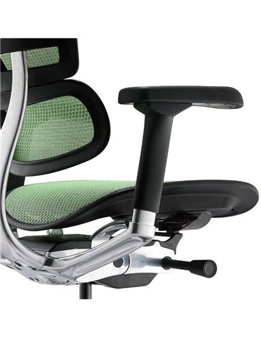 Кресло ERGOHUMAN ELITE 2 (EHE2-AB-HAM-5D-L, сетка T-168-B6 Green), эргономичное