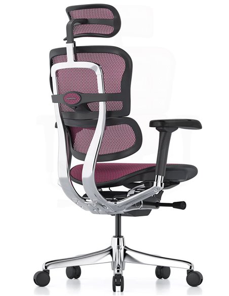 Крісло ERGOHUMAN ELITE 2 (EHE2-AB-HAM-5D-L, сітка T-168-B5 Pink), ергономічне
