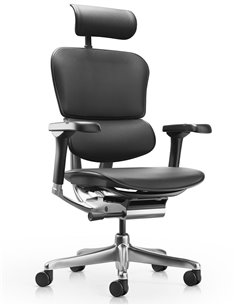 Кресло ERGOHUMAN ELITE 2, BLACK LEATHER, эргономичное