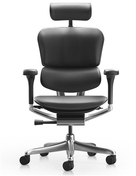 Кресло ERGOHUMAN ELITE 2, BLACK LEATHER, эргономичное