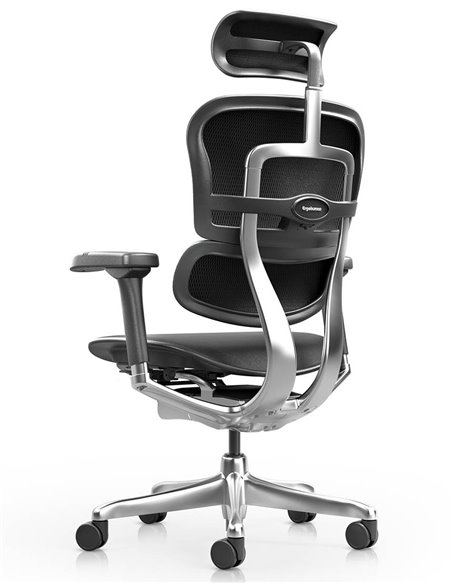 Кресло ERGOHUMAN ELITE 2, BLACK LEATHER, эргономичное