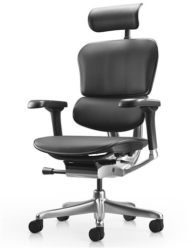 Кресло ERGOHUMAN ELITE 2, BLACK LEATHER, эргономичное