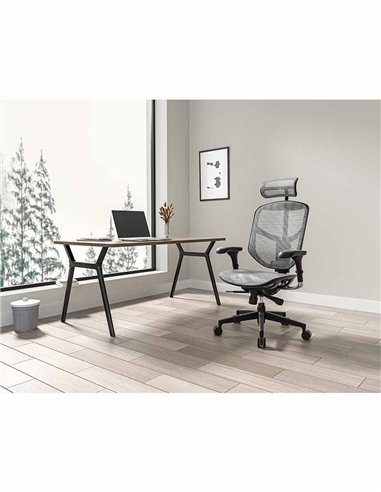 Кресло ENJOY BUDGET 2 GREY MESH эргономичное