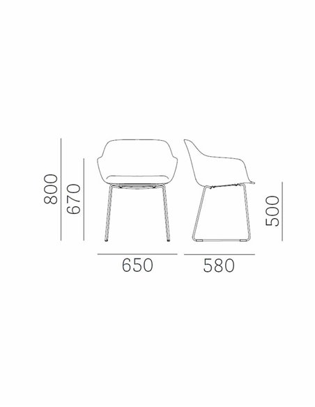 Стул PEDRALI BABILA XL 2743R